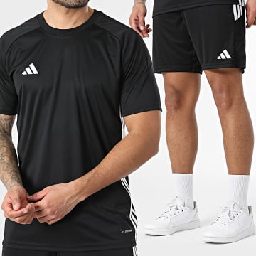 Adidas Sportswear - Ensemble Tee Shirt Et Short Jogging Tiro Essential Jersey KE4053 KH3209 Noir