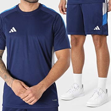Adidas Sportswear - Ensemble Tee Shirt Et Short Jogging Tiro Essential Jersey KE4054 KH3210 Bleu Marine