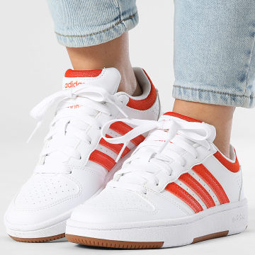 Adidas Sportswear - Baskets Femme Hoops Classic W KI1036 Footwear White Collegiate Orange Amber Gum