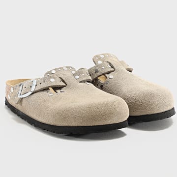 BIRKENSTOCK - Sandálias Mulher Boston Rivet Border Taupe