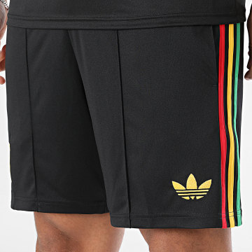 Adidas Originals - Short Jogging A Bandes Jamaica 26 x Bob Marley Away JZ9415 Noir Jaune Vert Rouge