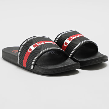 Champion - Claquetes Jambiani Slide S60039 Preto Vermelho Branco
