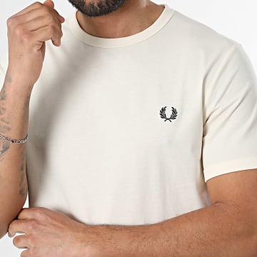 Fred Perry - Camiseta Ringer M3519 Beige Claro