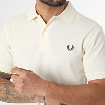 Fred Perry - Polo Manches Courtes The Fred Perry M6000 Beige Vert Foncé