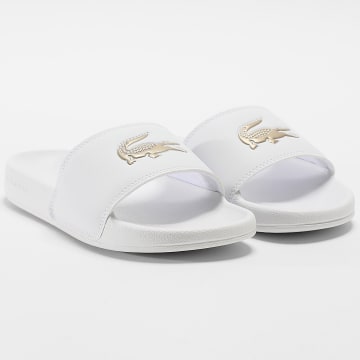 Lacoste - Claquettes Femme Serve Slide 0.0 126 White Bronze