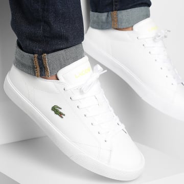 Lacoste - Zapatillas Lerond Set 126 Blanco Negro Cuero