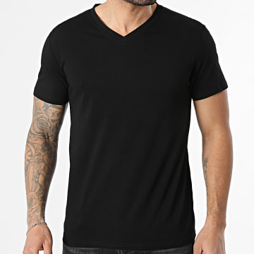 MTX - Camiseta Cuello V Negra