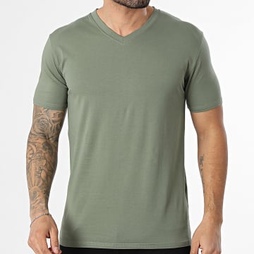MTX - T-Shirts V-Ausschnitt Olive Khaki