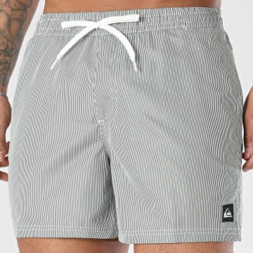 Quiksilver - Short De Bain A Rayures Everyday Solid Volley EQYJV04101 Vert Foncé