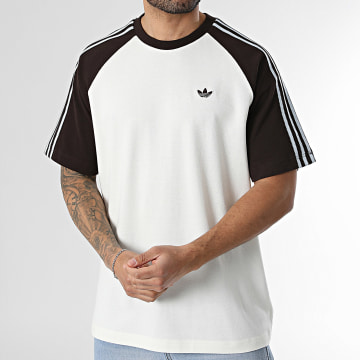 Adidas Originals - Tee Shirt A Bandes Britcore HZ3830 Beige Clair Marron