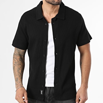 Deeluxe - Camicia Maniche Corte Texture Turman 06T4302M Nero