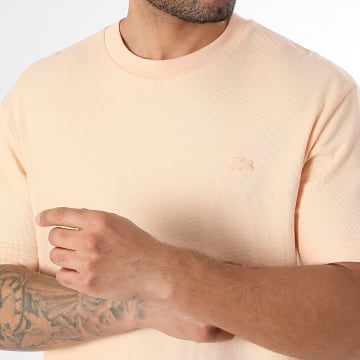 Lacoste - Camiseta Classic Fit Logo Bordado Cocodrilo Tonos Tonos Naranja