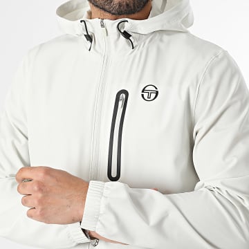 Sergio Tacchini - Veste Zippée Capuche Pelle 41129 Beige Clair