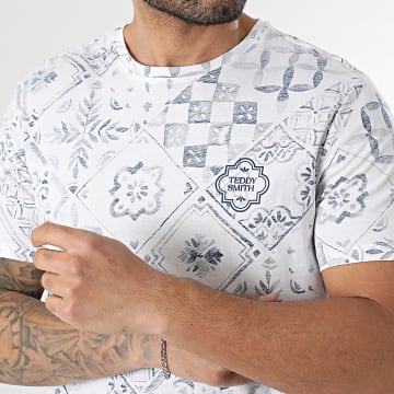 Teddy Smith - T-Shirt Areski 11017811D Bianco Blu