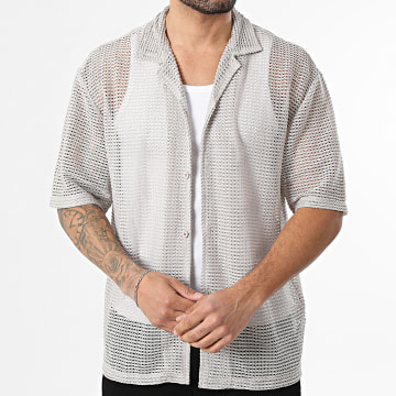 Uniplay - Chemise Manches Courtes Ajourée 095 Beige