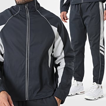 Uniplay - Trainingsanzug 169 Marineblau Hellgrau Reflektierend