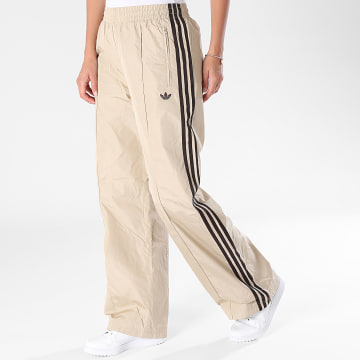 Adidas Originals - Pantalon Jogging A Bandes Loose Fit Femme FB KW4532 Beige Noir