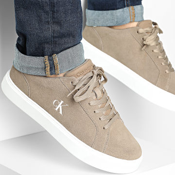 Calvin Klein - Baskets Classic Cupsole Laceup 1434 Desert Taupe Bright White