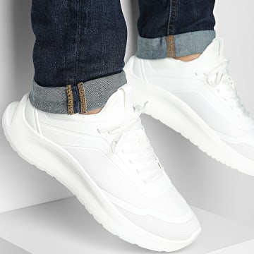 Calvin Klein - Baskets Light Eva Run Lace Sock 2164 Ck Triple Bright White