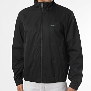Calvin Klein - Veste Zippée Nylon Stand Collar LF515G Noir