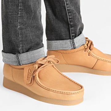 Clarks - Chaussures Wallabee Evo Tan Leather