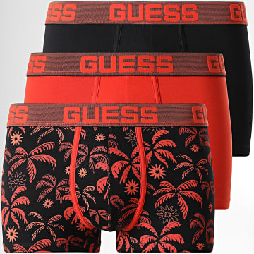 Guess - Lot De 3 Boxers U6GG15-K6YW1 Noir Orange