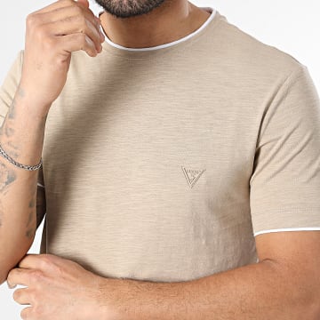 Guess - Camiseta F6GI06-K6XN4 Beige jaspeado