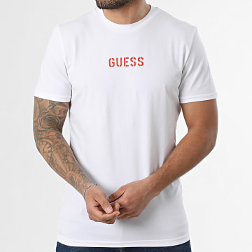 Guess - Camiseta U6GM01-K6YW1 blanca