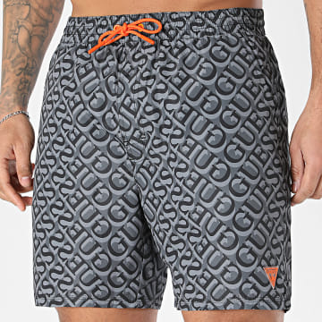 Guess - Pantalón Corto de baño F6GT27-WG2A2 Gris Anthracita Negro