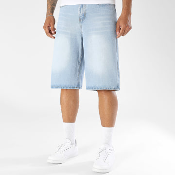 LBO - Calção de jogging Calça jean Baggy Fit 0031 Azul Denim Wash