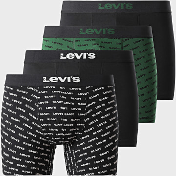 Levi's - Lot De 4 Boxers 701241371 Noir Vert