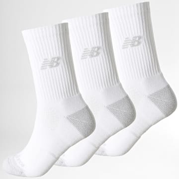 New Balance - Pack de 3 pares de meias LAS35203 Branco