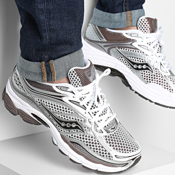 Saucony - Baskets Progrid Omni 9 White Brown