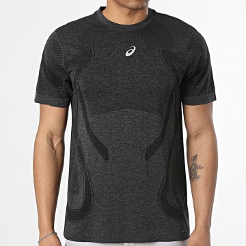 Asics - Tee Shirt Road Seamless 2011D355 Noir Chiné