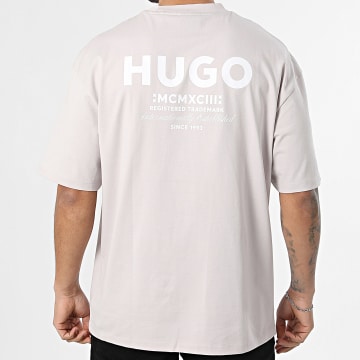 Hugo Blue - Tee Shirt Oversize Nalono 50509776 Gris Beige Clair