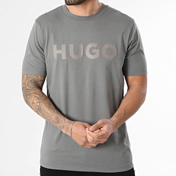 HUGO - Tee Shirt Dulivio 50467556 Gris Anthracite