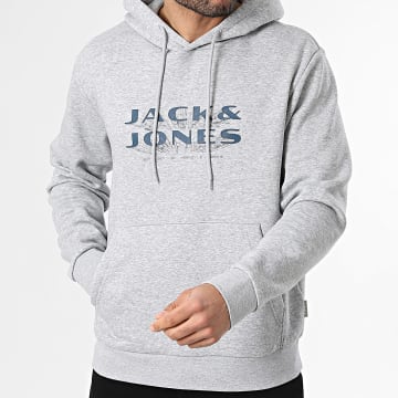 Jack And Jones - Sweat Capuche Fusion Gris Chiné