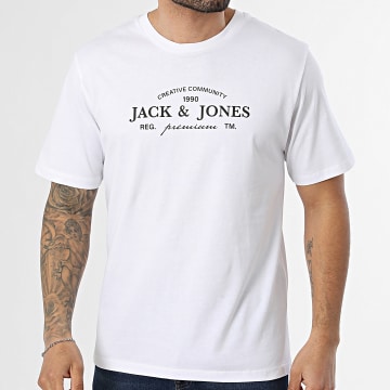 Jack And Jones - Tee Shirt Blake Kevin Blanc