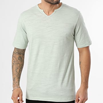 JJ Rebel - Tee Shirt Col V Windom Split Vert Clair