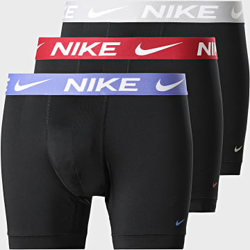 Nike - Pack van 3 Boxers Dri-Fit Essential Micro KE1157 Zwart Koningsblauw Grijs Rood