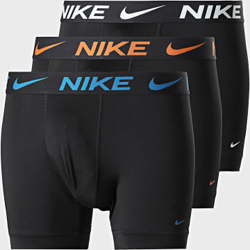 Nike - Set van 3 Dri-Fit Essential Micro KE1157 Boxers Zwart Wit Oranje Blauw