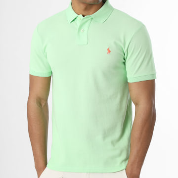 Polo Ralph Lauren - Polo Manches Courtes Slim Original Player Vert