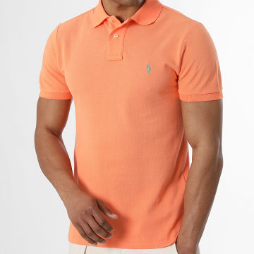 Polo Ralph Lauren - Polo Manches Courtes Slim Original Player Orange