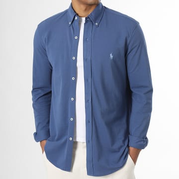 Polo Ralph Lauren - Chemise Manches Longues Original Player Bleu Foncé