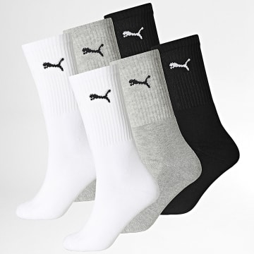 Puma - Lot De 6 Paires De Chaussettes 701241474 Noir Gris Blanc