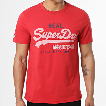 Superdry - Tee Shirt Classic M101245A Rouge