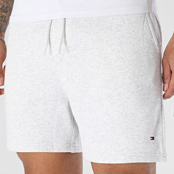 Tommy Jeans - Short Jogging Flag Beach 1931 Gris Clair Chiné