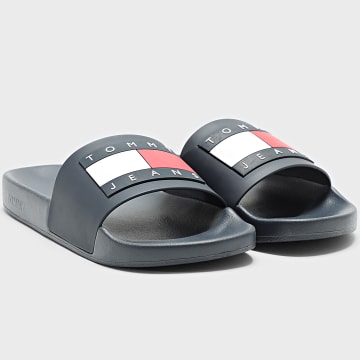 Tommy Jeans - Claquettes Pool Slide Essentiel 0191 Bleu Marine