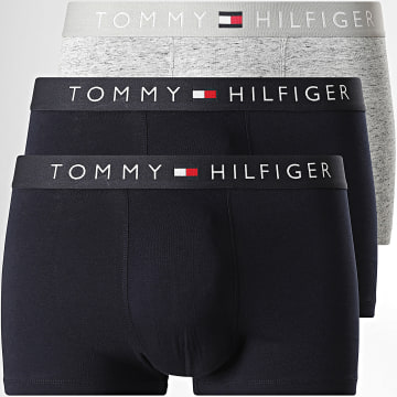 Tommy Hilfiger - Lot De 3 Boxers Stretch Cotton 3908 Bleu Marine Gris Chiné