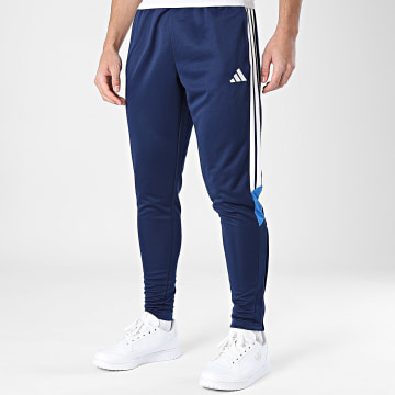 Adidas Sportswear - Pantalon Jogging A Bandes Tiro Essential KG0810 Bleu Marine Blanc